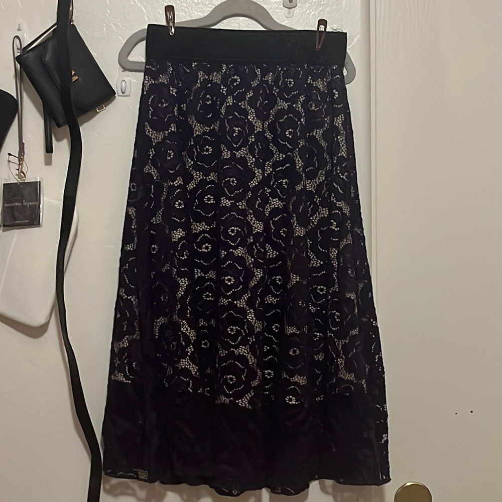 LULAROE XXS. Fit is like xs/s. Dark purple lace overlay. Nude lining.  GUC